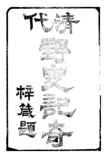 《清代野史记奇》出版不详-民国3［1914］-pdf古籍下载插图