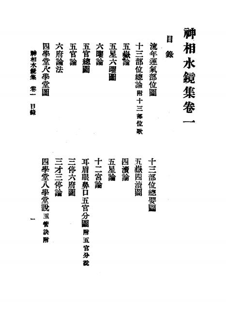 《神相水镜集》范騋著-文明书局-民国十四年[1925]-命相学下载插图1