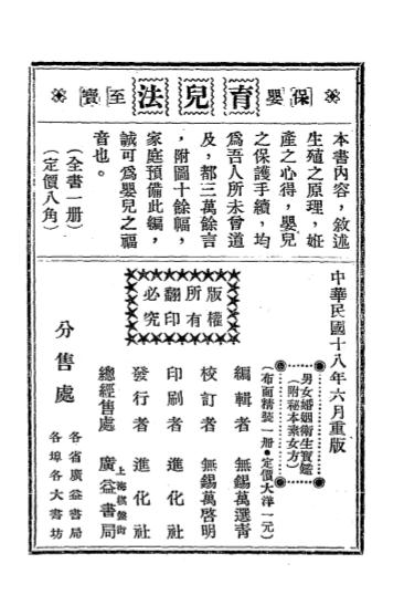 男女婚姻卫生宝鉴-沈遵宪辑译，万选青编辑-进化社-民国十八年[1929]插图3