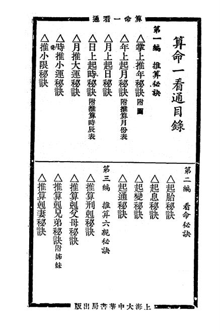 江湖秘术算命一看通-玄真子编著-大中华书局插图1