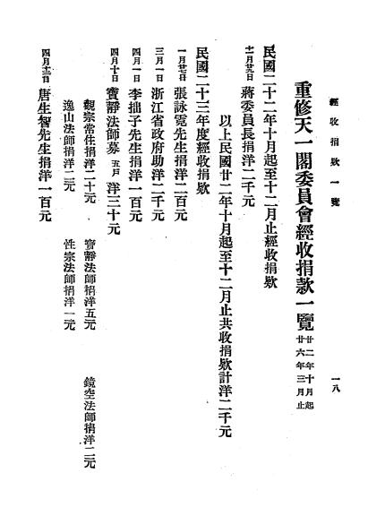 重修天一阁委员会征信录-重修天一阁委员会插图2
