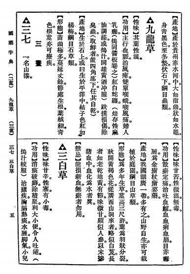 本草药性国药字典-陈景岐编-大通图书社插图3