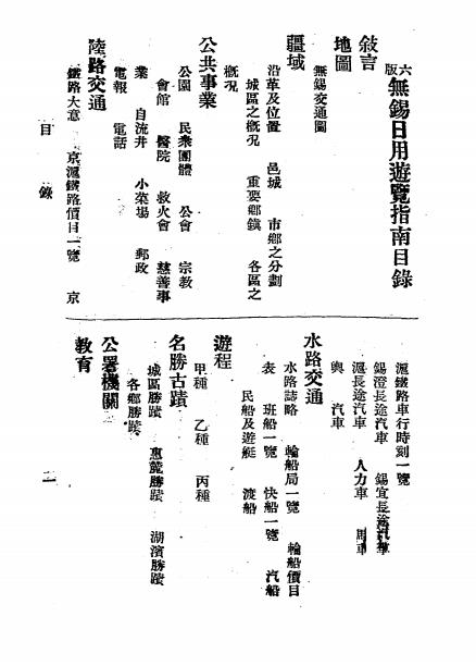 无锡日用游览指南-施葆英[等]编辑-协成印务局插图1