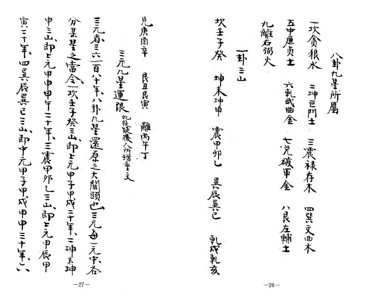 挨星悬解一夜仙,风水手抄本插图1